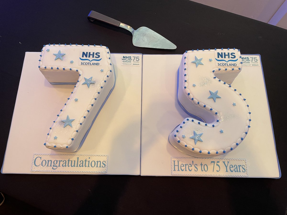 Yesterday we welcomed @NHSScotland to the Scottish Event Campus for #NHSScot23.

We also presented them with a cake to celebrate the organisation's 75th anniversary this year!

#NHSScot75