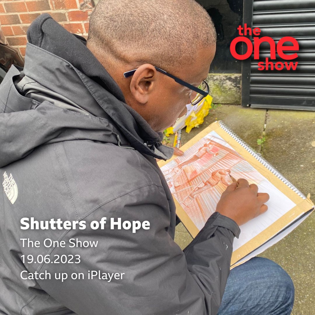 Yesterday, short film, Shutters of Hope appeared on BBC ONE, @BBCTheOneShow Catch up on @BBCiPlayer @WithingtonWalls are brightening the UK’s high streets and they've started with their hometown, Withington. Join Adebanji Alade as he meets the group.