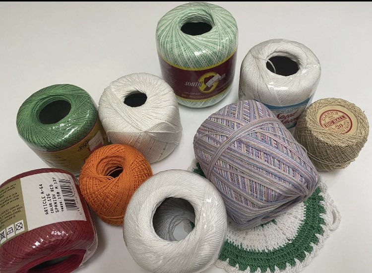 RonnieLewis4's tweet photo. #Crochet #crochetThread #Lot #Vintage #Coats & #Clarks #CroSheen Potholder White Green NOS https://t.co/av7ylHciwE #eBay via @eBay https://t.co/S1mZ4oSPld