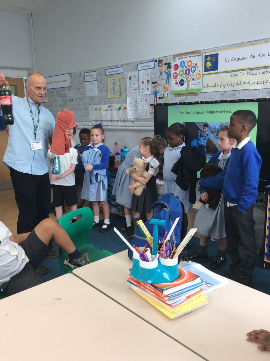 GSPSAustralia's tweet photo. @GwladysStPrim @GSPSAustralia are learning a lot about refugees today. We are discussing which items would be most important to take on such a long journey! https://t.co/dfJv6OYUL0