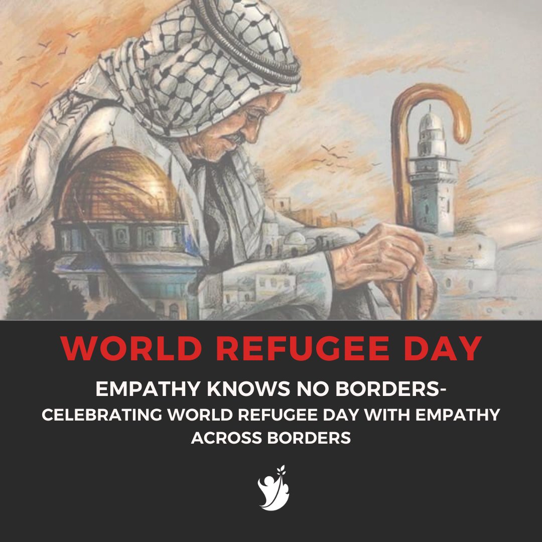 On this significant occasion of World Refugee Day, we call for greater #awareness and empathy, encouraging open dialogue and dispelling misconceptions surrounding refugees by fostering a culture of human rights, specifically the right of return to Palestine. 
#RefugeeDay