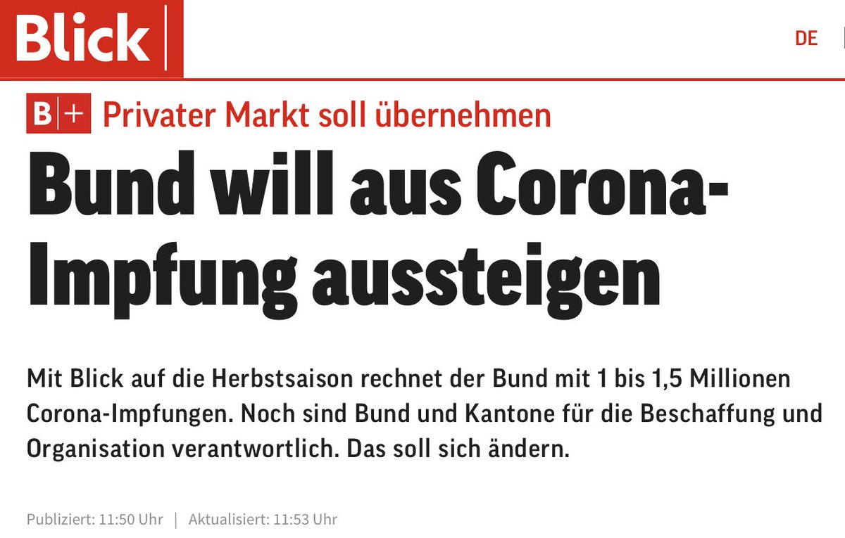 Genau 48 Stunden, nachdem sich der Bund das #Covid19Gesetz bis 2024 hat verlängern lassen: nichts wie weg und der Letzte macht das Licht aus. #Abst23 #Impfung #Impfschäden #CovidZertifikat