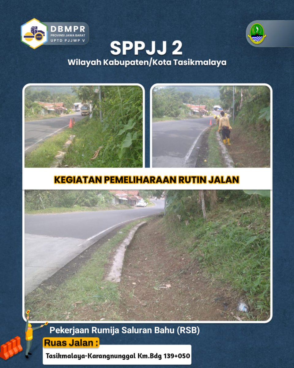 bimalima_jabar's tweet photo. Malam #SobatBima5
Berikut Pekerjaan Rumija Saluran Bahu (RSB) Oleh SPPJJ 2 Kab./Kota Tasikmalaya.

@ridwankamil 
#dbmprjuara https://t.co/pVOM5CQrfl