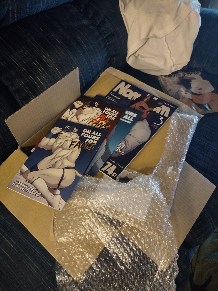 ?????  I left a package of furry porn on my doorstep last night and it looks like someone went to steal it and left it there???