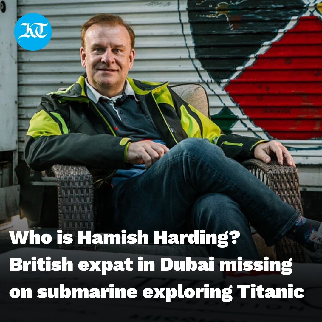 khaleejtimes's tweet image. Who is #HamishHarding? The British expat in #Dubai, who holds three @GWR related to his adventurous endeavours, is reported to be one of the individuals on board a submarine that has gone missing near the site of the #Titanic wreckage.

khaleejtimes.com/uae/who-is-ham…