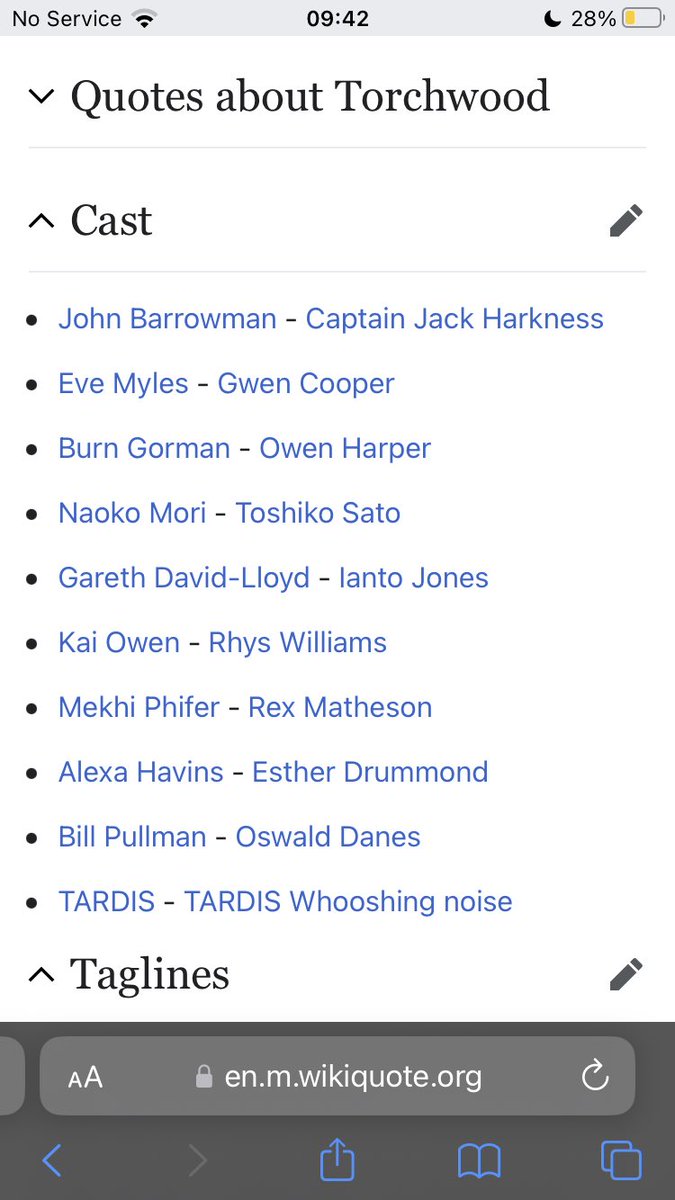 My favourite torchwood cast member, Tardis whooshing noise