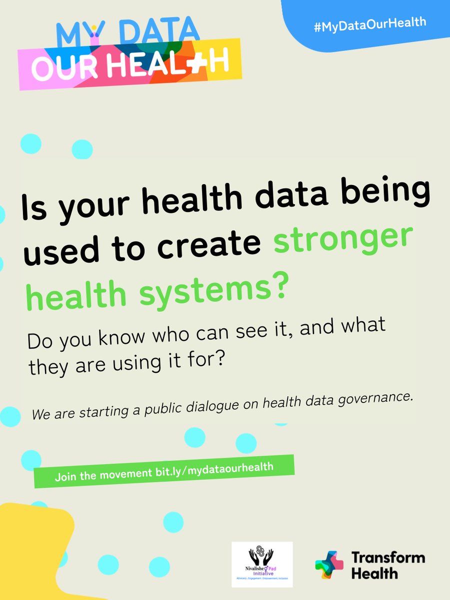 Unless there are clear rules that ensure health data is safe and private and that it can be used for the public good, there is a risk that it could be used to discriminate against certain groups. #MyDataOurHealthKE
@NivalishePadKe @CreativesMiabi  #MosesKuria