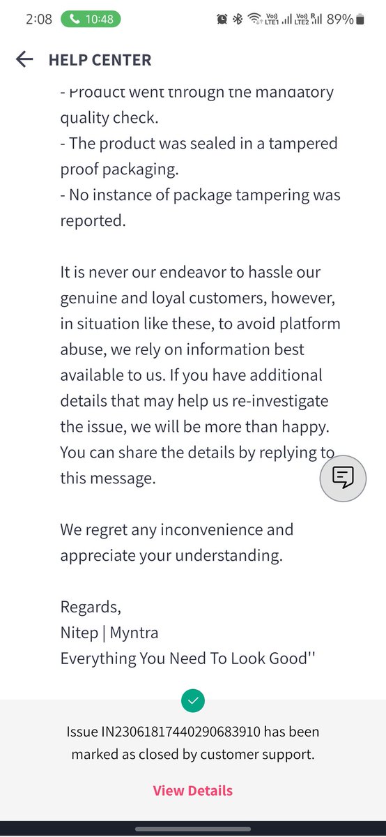Divyanshu_7's tweet photo. @myntra Have been shopping for years now, didn't expect such a response from you!
Ordered a printed white shirt and got delivered cheap Puma pants instead?
Called the customer care multiple times, raised a ticket and the claim got rejected?

#myntra #myntraissue #myntrareview https://t.co/wLBzuGhqkV