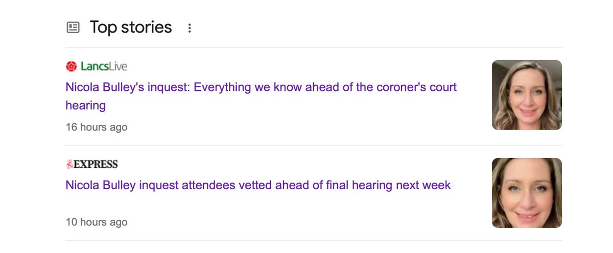 DHPrevention's tweet photo. Curious how only LancsLive local press & Daily Express national press reported #inquest update yesterday. 🤔🧐
#NicolaBulley #OpenJustice #transparency #RestoringTrust #InquestRules #CorruptionRisk #Censorship #StagedThreats? https://t.co/JXbl4Jup3Q