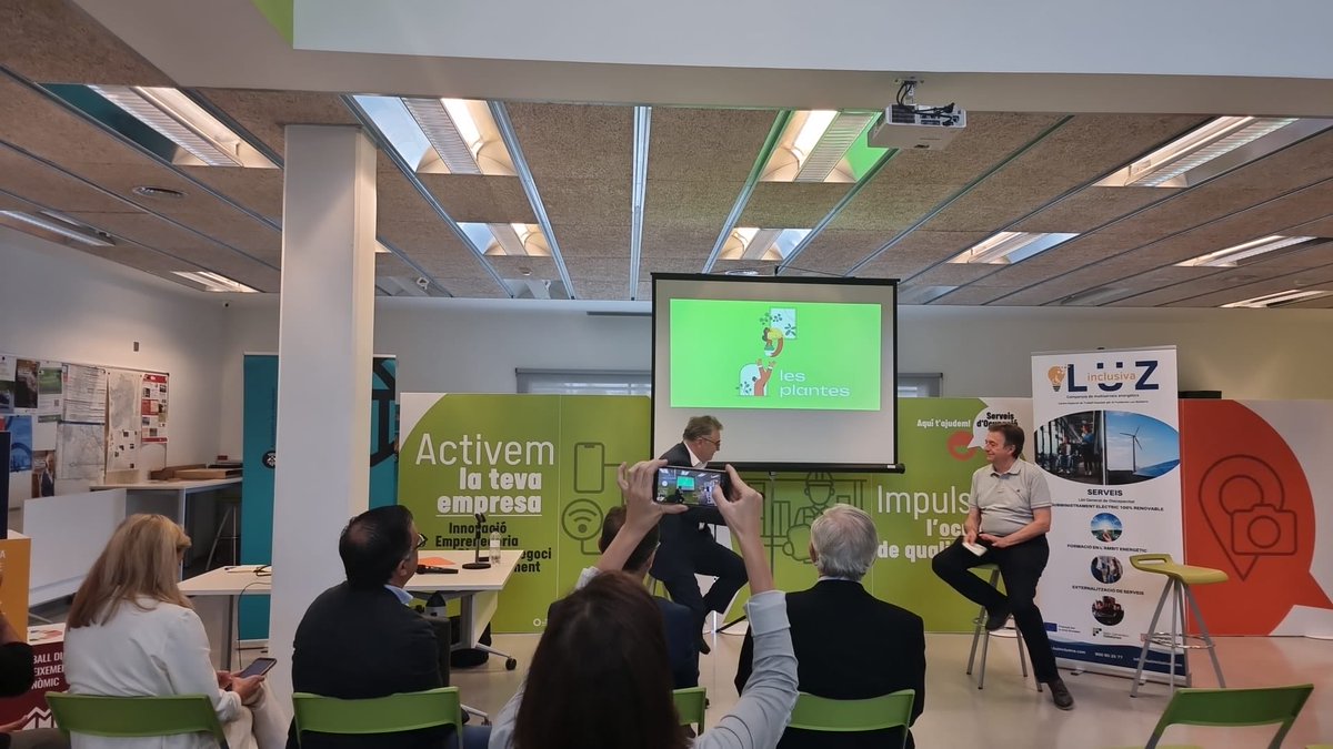 Participant aquest matí a la Jornada sobre energia i sostenibilitat al Gormal Activa