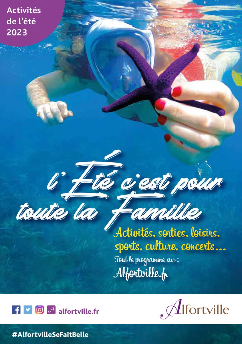 [☀À Alfortville, l’été c’est pour toute la famille ! 🎊]

Retrouvez le programme sur le site de la Ville : alfortville.fr/-ete- 

#AlfortvilleEstivale #vacances #sport #danse #sortieàlamer #enfamille