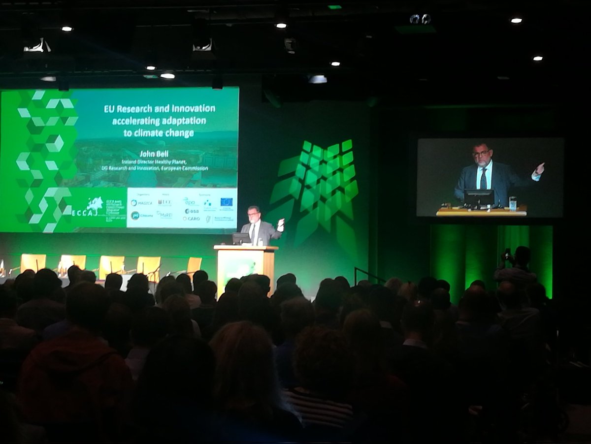 J:2 Official opening of @ECCA2023 :"We need to accelerate adaptation to climate change for next generation, help the society to make the transition, we are public actors" John Bell DG R&amp;I European Commission
<a href="/FutursAct/">Réseau Futurs-ACT</a> <a href="/JPIClimate/">JPI Climate & MAGICA</a>
