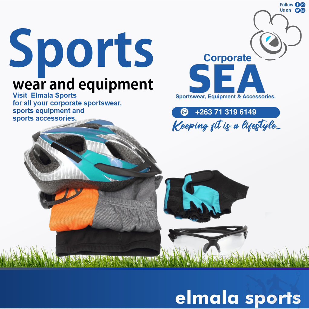 Cyclist Sportswear at Elmala Sports.
Visit our stores today and gear up for your next ride.
  #sportskit #buylocal #sportsaccessories #sportwearstore #harare #sportequipment #teamsports #sportsequipment #elmalasports #soccerballs #sportswearshop #fortheloveofthegame