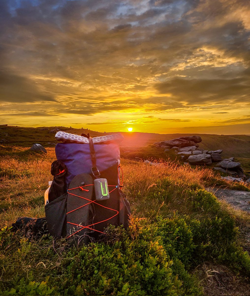 Sunset & sunrise on kinder Scout didn't dissapoint #wildcamping #peakdistrict #getoutside #getoutdoors