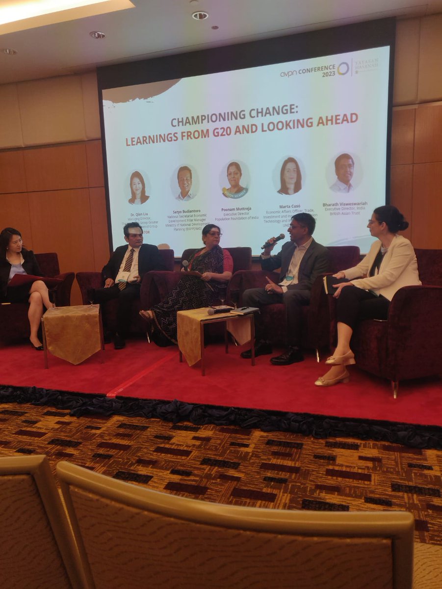 We’re at the @avpn_asia Global Conference 2023 in #KualaLumpur which is shaping the future of social impact. It’s a great opportunity to hear about transformational collaboration, empowering communities and urgent action with industry leaders.