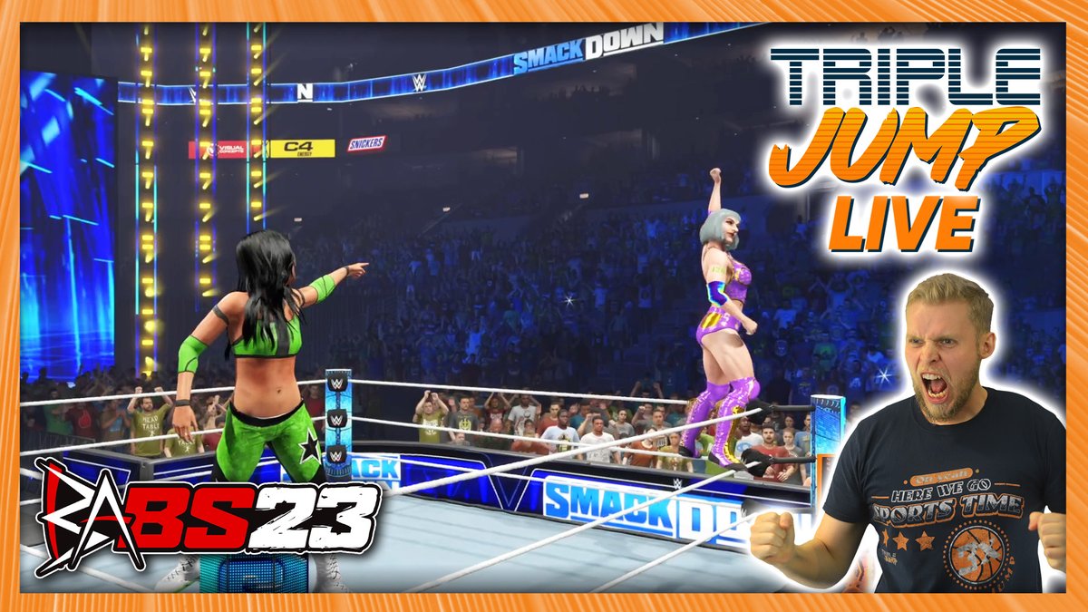 TeamTripleJump's tweet photo. We're back in WWE 2K23 today at 5pm BST! Having reformed her unbreakable bond with Fanny, can Team Pis win the big one?

See you all on Twitch! https://t.co/XYorLk2b6T