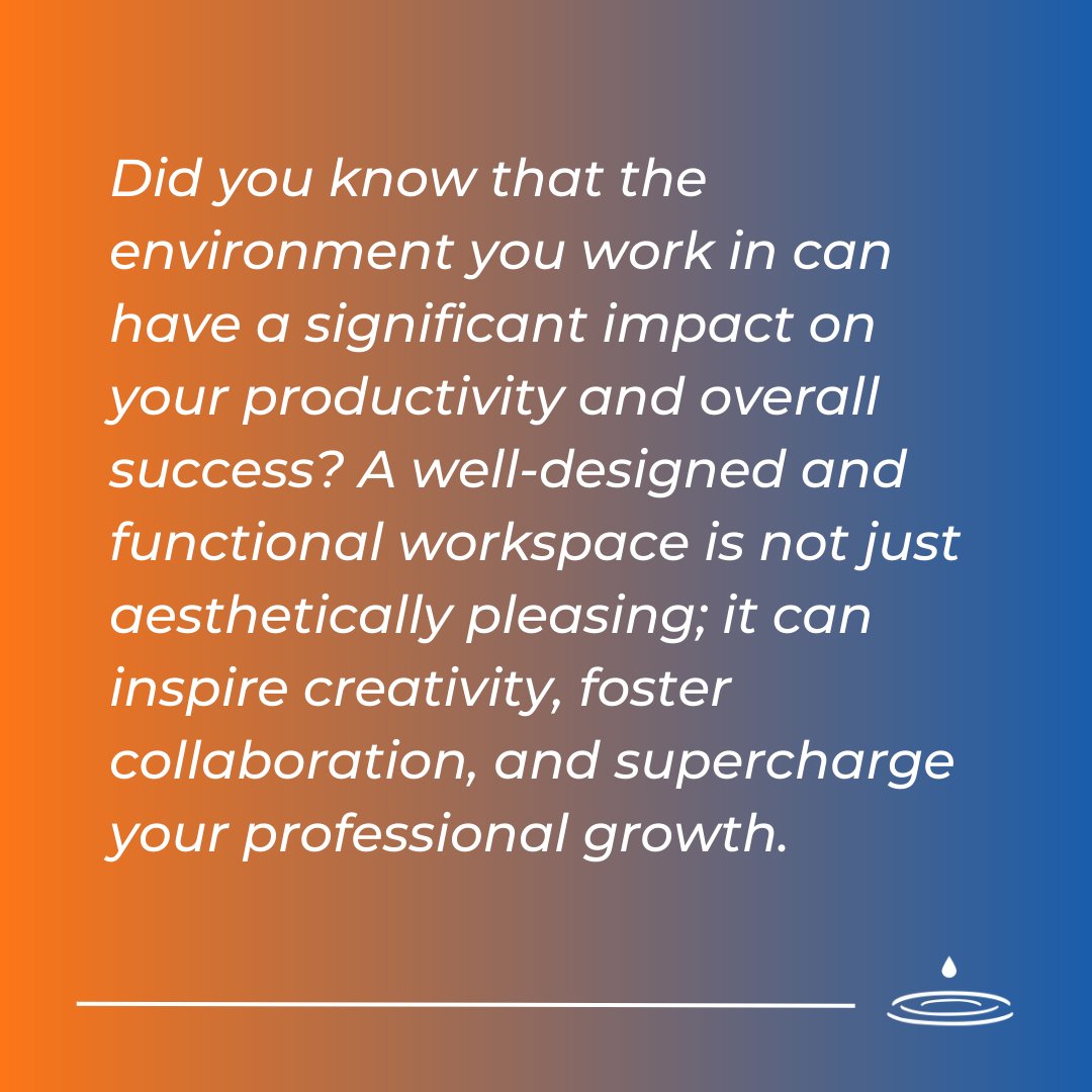 SalesRainInc's tweet image. 📷 Boost Your Success with a Well-Designed Workspace! 📷
Did you know that the environment you work in can have a significant impact on your productivity and overall success?
#WorkspaceMatters #ProductivityBoost #WellDesignedWorkspace #WorkplaceInspiration #seatleasing