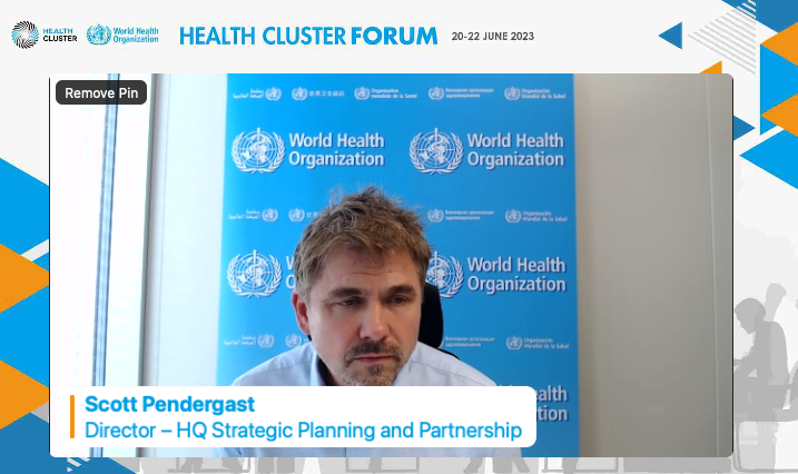 healthcluster's tweet photo. We are excited to kick off the Health Cluster Forum today! 🌐 Joining the conversation about #HEPR with @altaf_musani and @scottpendergast is crucial as we discuss strategies to strengthen our global healthcare systems and better respond to future challenges! 💪🌍 #HCF2023 https://t.co/1QYNnlCznE