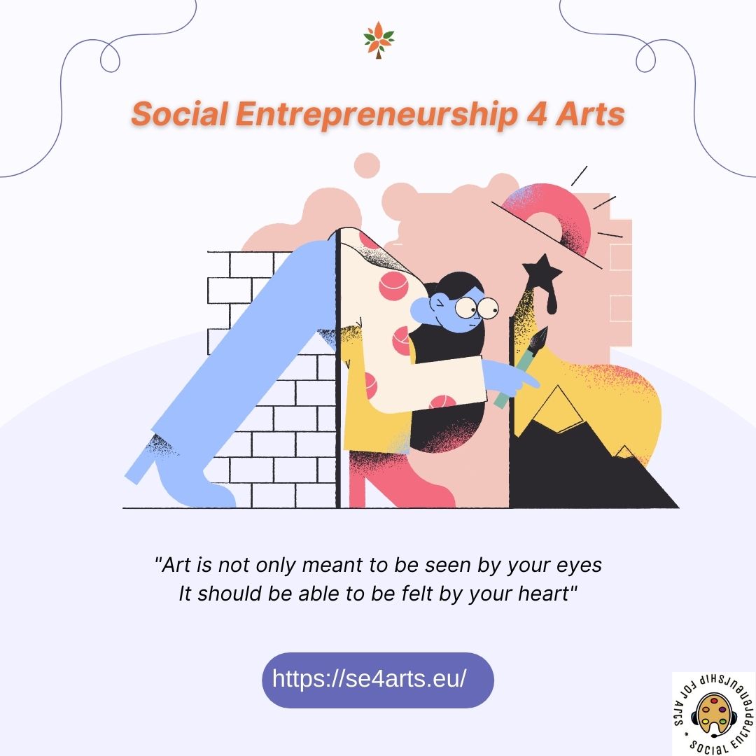 SE4Arts's tweet photo. #SE4A #ErasmusPlus #art4socialchange
#artists #arts #socialentrepreneurship #creativity #business #professionalskills https://t.co/jrncqTbzMZ