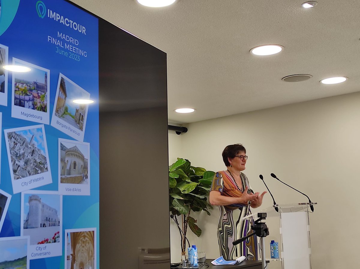 FundacionSMLRPH's tweet photo. Hoy celebramos en #Madrid - @cbamadrid la conferencia final del proyecto europeo @H2020_impactour, en el que participa nuestra agencia @CulturViajes. Hablaremos de los desafíos del #TurismoCultural con la secretaria general de @europanostra y de los resultados del proyecto… https://t.co/FVQnoo9a9q
