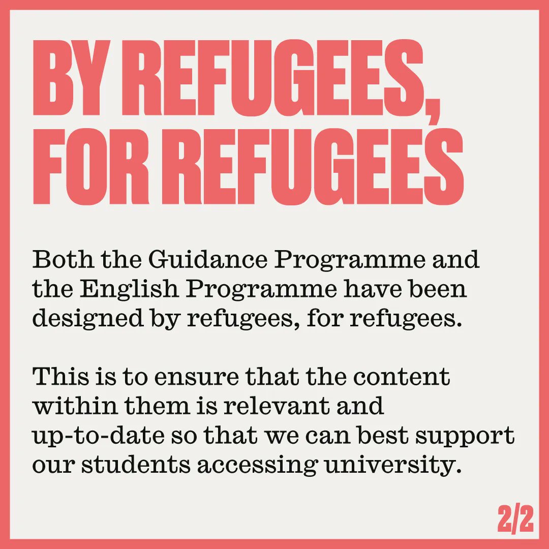 MosaikEducation's tweet photo. Let's talk about Mosaik's two flagship programmes - our Guidance Programme and our English Programme. 

Designed by refugees, for refugees and then taught by refugees.

#RefugeeWeek https://t.co/sCSlaHTPeu