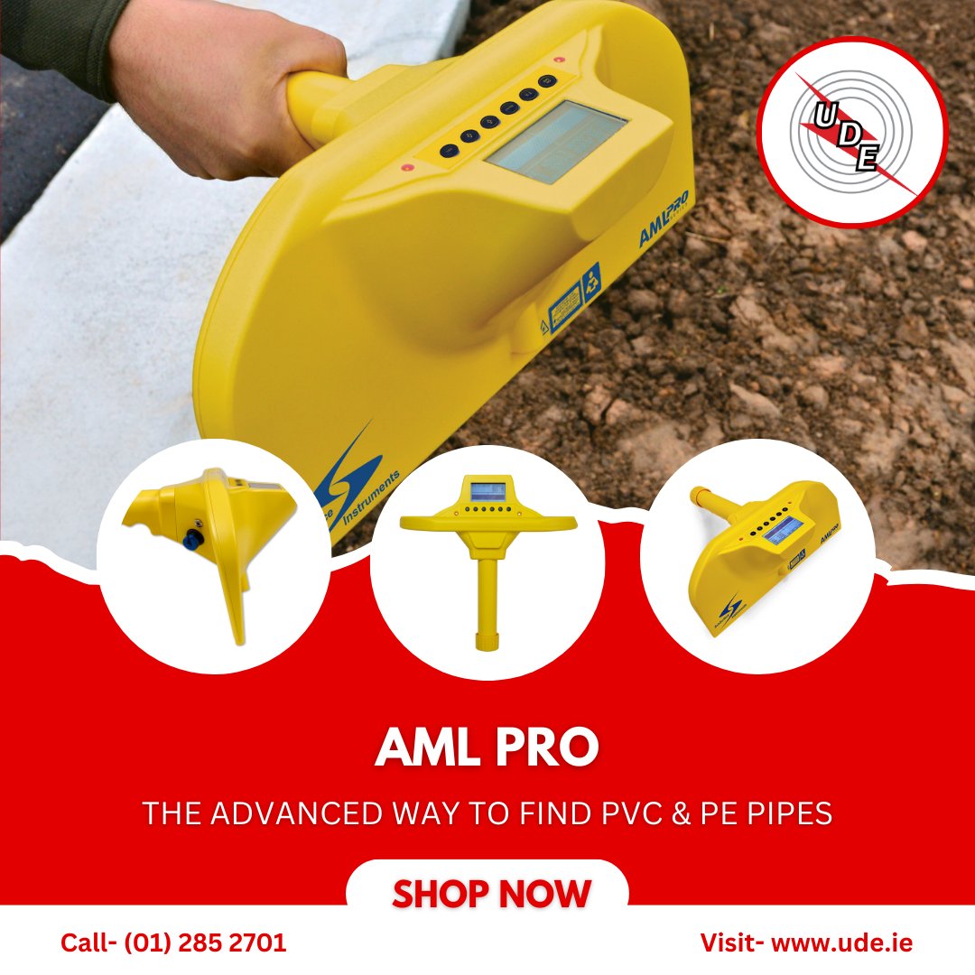 UDEltd's tweet image. The AML PRO™  offers the best method for locating PVC &amp;amp; PE pipes and nearly any other object that has an edge.

Visit- ude.ie

#groundworks #plasticpipe #watermanagement #amlpro #theundergroundexperts