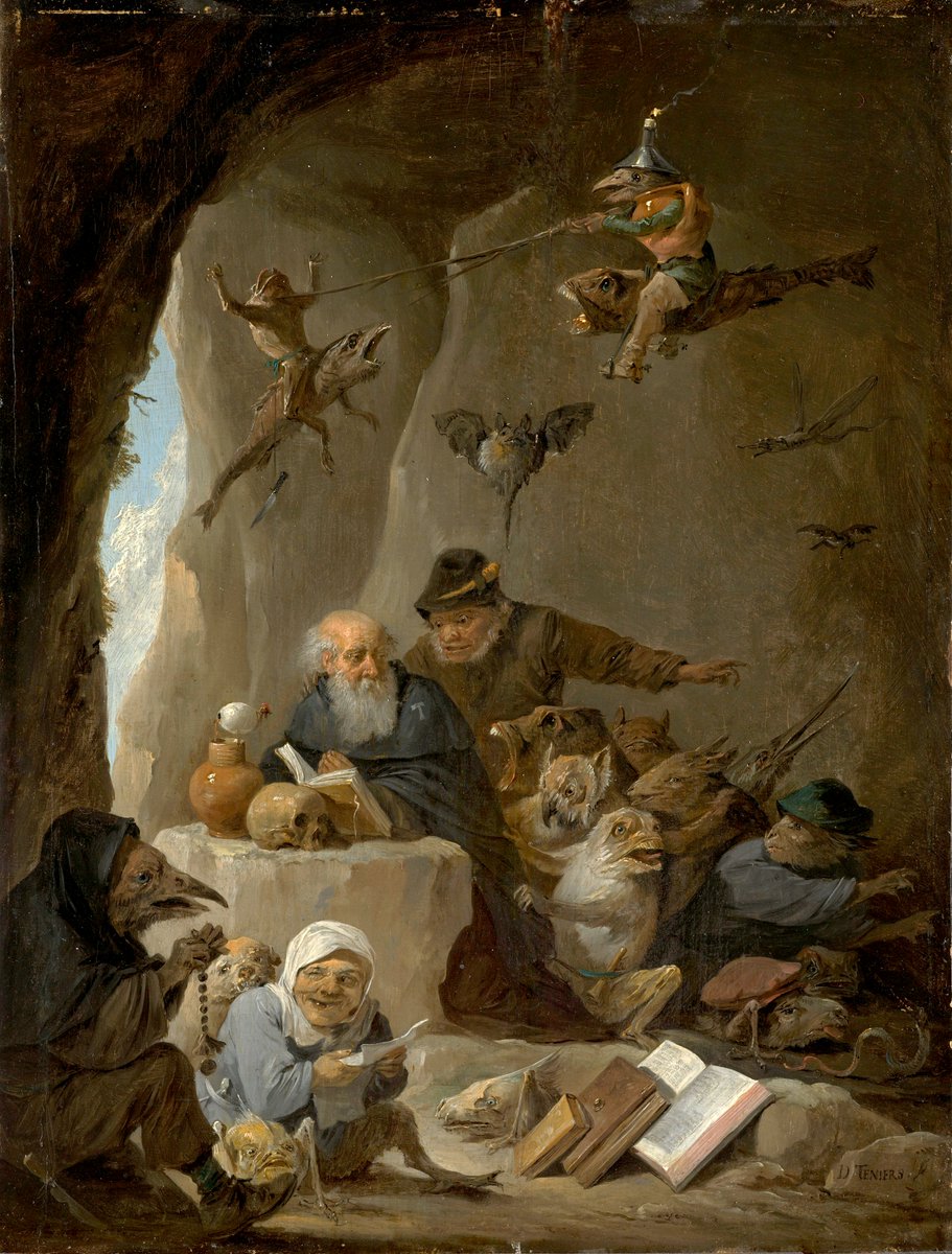 The Temptation of St Anthony, David Teniers c. 1645
#gothicspring #GothicBeauty #superstitiology #bookwalker #bookworms #Ofdarkandmacabre #BookChatWeekly #DailyFolklore