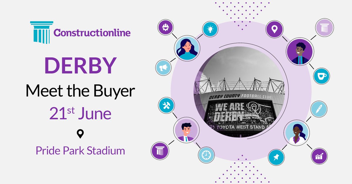📣 It's not too late to register for our Derby Meet the Buyer event and speak with our industry-leading buyers. If you are a Constructionline member, register for a free ticket today - ow.ly/mqCq50OqYgR