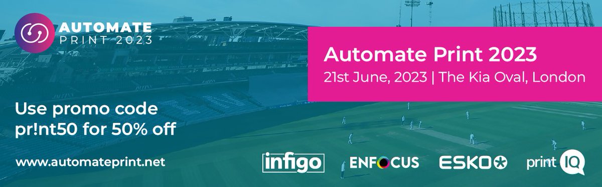 This time tomorrow it will have started, but it's still not too late to join. If you are an active <a href="/EnfocusSW/">Enfocus Software</a> Switch user then contact us for your discount code, or other partners user <a href="/weareinfigo/">Infigo</a>  <a href="/Eskocompany/">Esko</a> <a href="/printIQGlobal/">printIQ</a> use the promo below👇🏼
automateprint.net