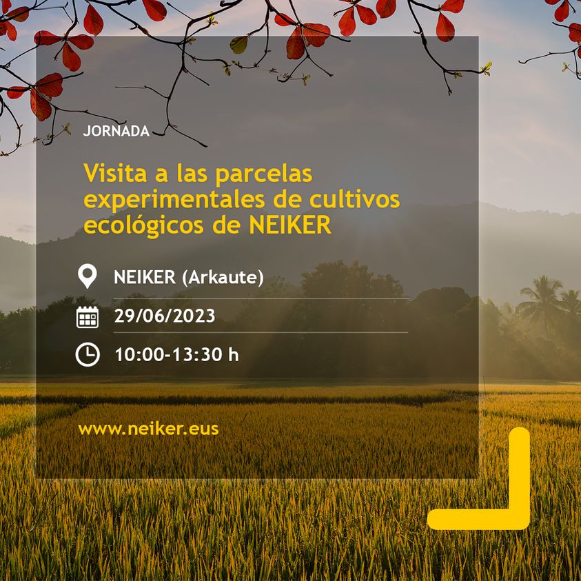 PTecnoagricola's tweet image. 📌 Jornada organizada por @neiker_BRTA: "Visita a las parcelas de ensayos experimentales de #cultivosecológicos de #NEIKER"

🗓️ Jueves 29 de junio, de 10h a 13:30h
📍 Campos de ensayos experimentales de NEIKER (#Álava)
✍️ Requiere inscripción

➕ Info ⤵️
bit.ly/43HuOuc