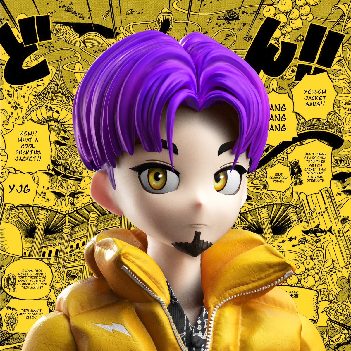 GeeSpot17's tweet image. Love my #CloneX #YellowJackets gang check out my #Bitbean #YellowJackets ... #LFGrow thank you @VegaGenesisTM