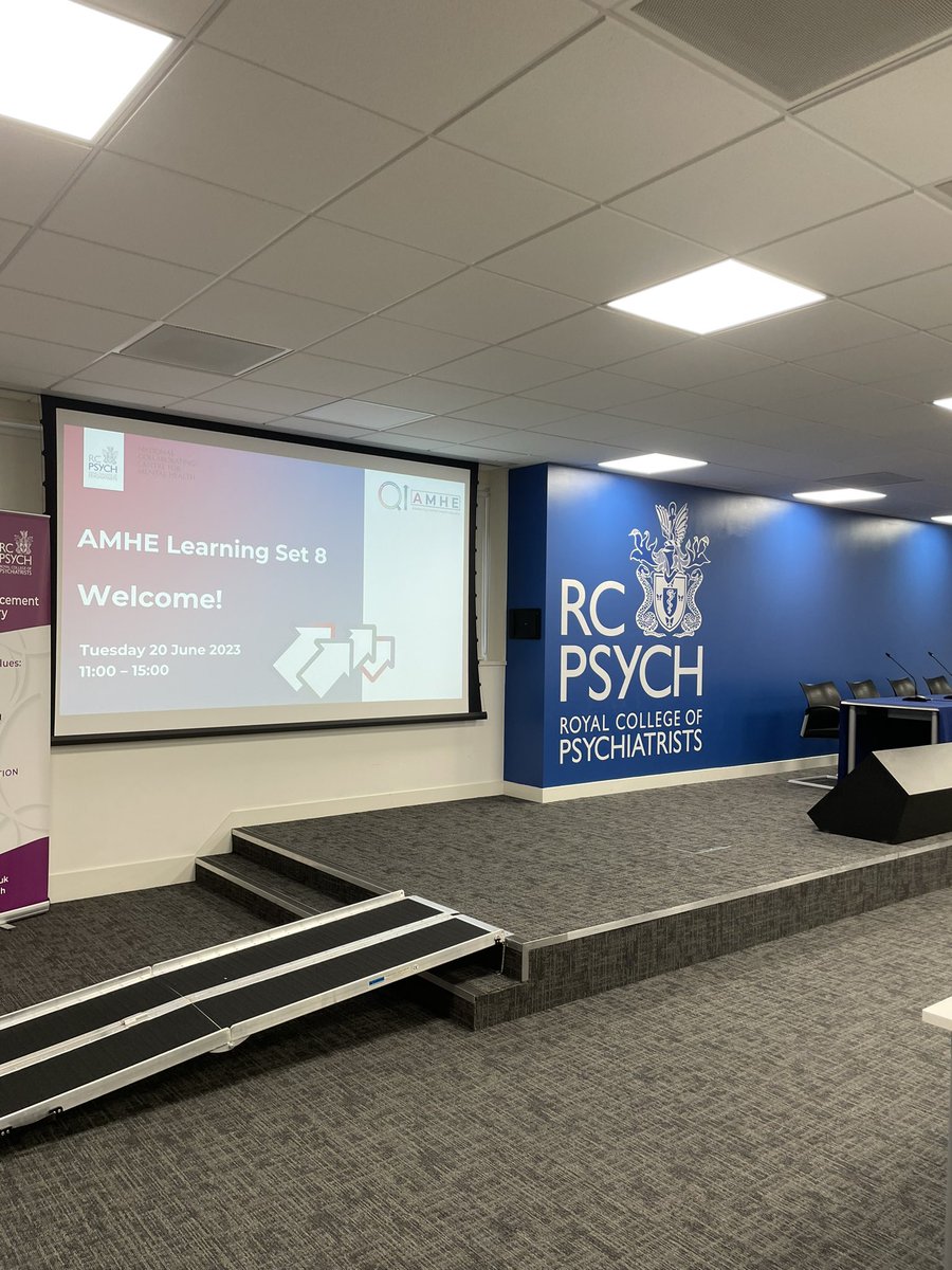 Delighted to be back over at the <a href="/rcpsych/">Royal College of Psychiatrists</a> with <a href="/OisinMcA/">OisinMcA</a> and our NDL John MacArtt to present our #AMHE QI Project on improving our patients access to and experience of Interpreting services within Bluestone and Community MH <a href="/SouthernHSCT/">Southern Trust</a> 
#WeAreBluestone💙 #teamSHSCT