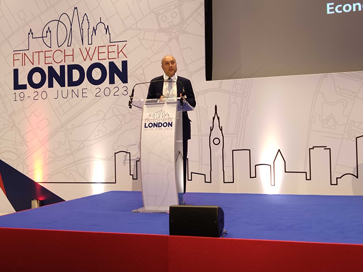 FintechWeekLDN's tweet photo. ✨We are thrilled to welcome @griffitha, the Economic Secretary to the HM Treasury, to the stage as he gives an opening address on Day 2 of @FintechWeekLDN.🎉

#FTWLondon2023 #fintechevent2023 #fintechconference2023 https://t.co/XIezSm92IH