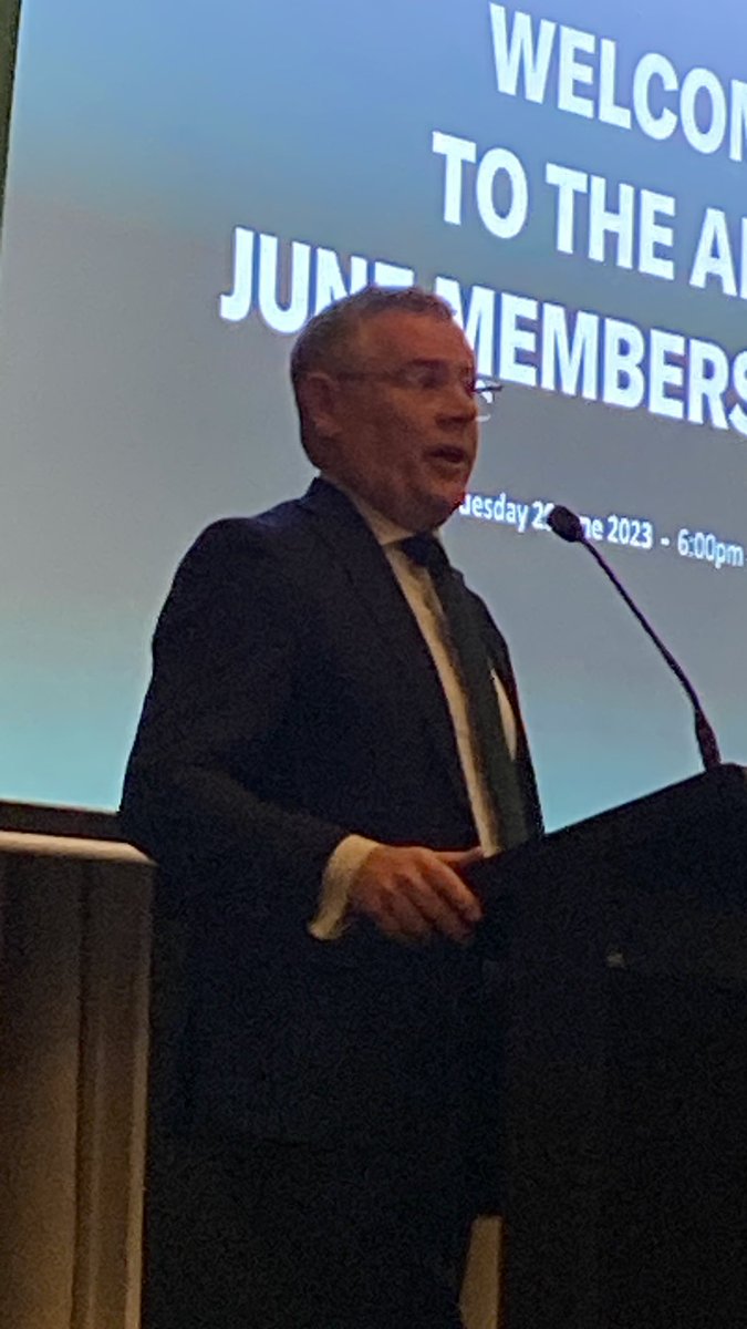 WarwickRagg's tweet image. Minister Murray Watt addressing the AFPA dinner #australiantimber @NationalFarmers