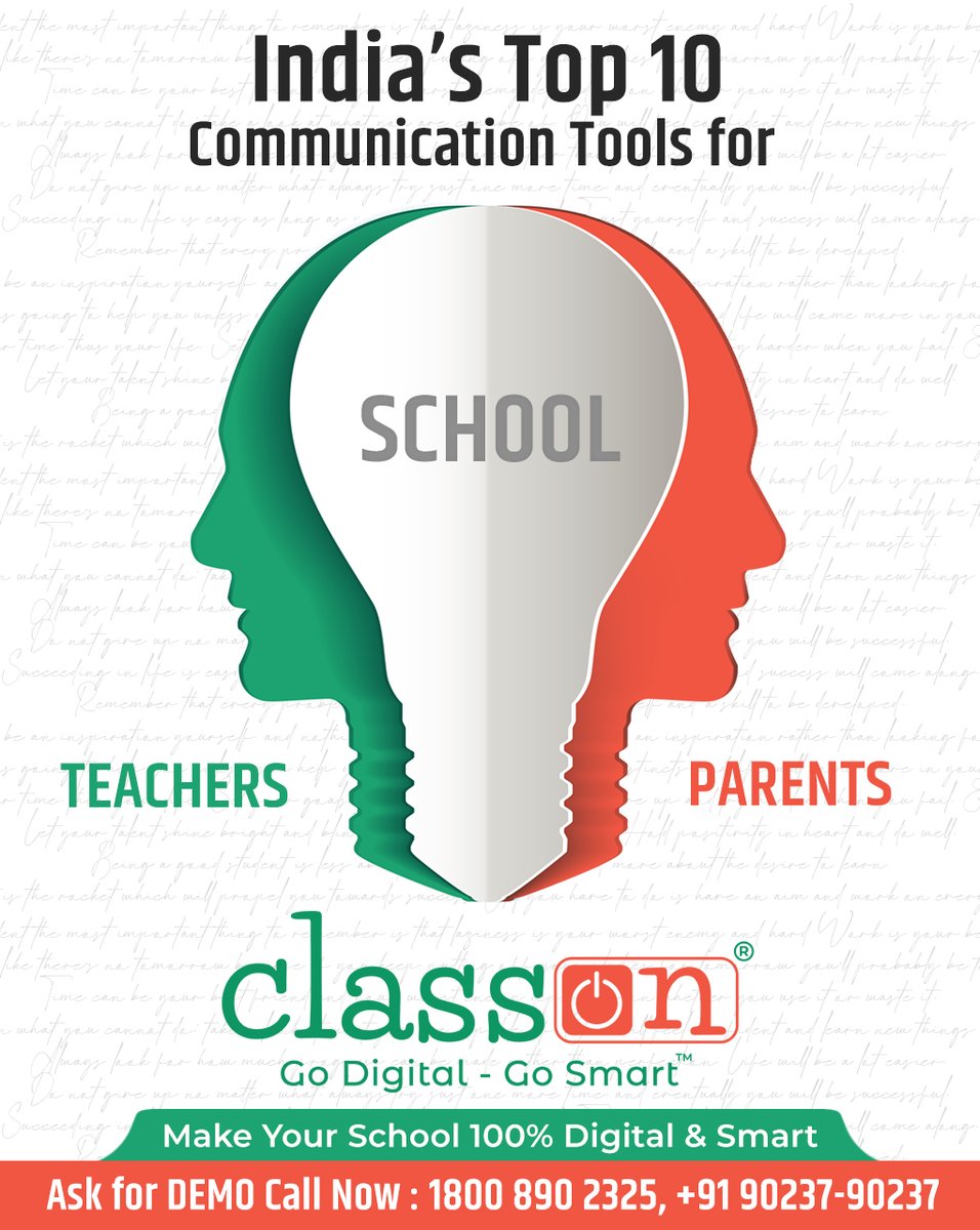Join us in our upcoming class on India's top 10 communication tools for teachers!

#schoolerp #schoolapp #erpsoftware #bestschoolsoftware #schoolsoftware #IndiaCommunicationTools #TeacherCommunication #EffectiveTeaching #Education #TeacherTools #TeachingSkills #CommunicationSkill