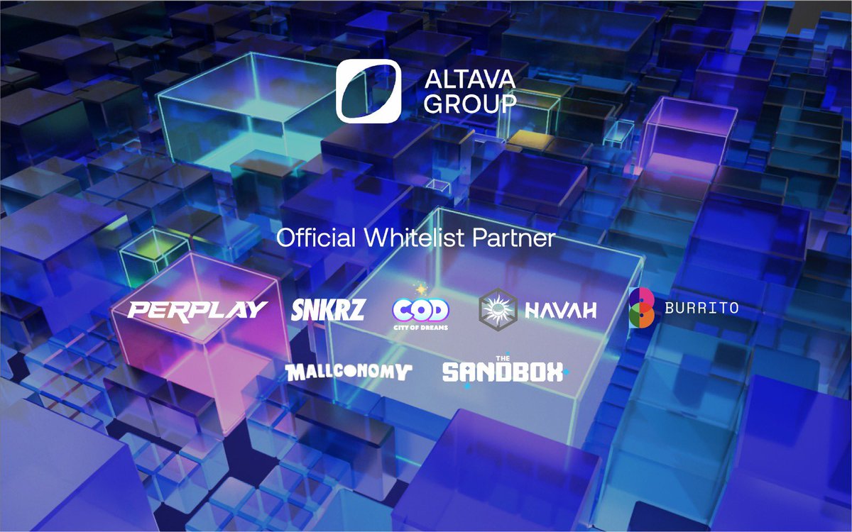 With #altava land sales going full swing, we are excited to announce our official list of #WL partners: @HAVAHofficial @PERPLAYofficial @BurritoWallet @COD_Metaverse @theSNKRZ @mallconomy @TheSandboxKorea

You can visit any of them to learn more about our collab with them as well…