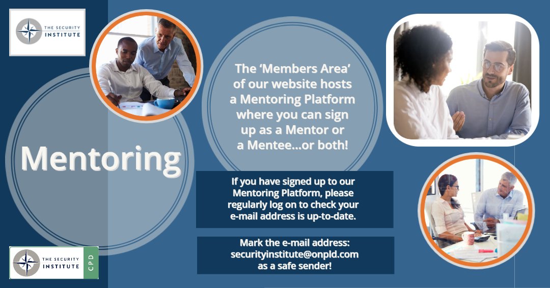 Would you like to learn more about the benefits of Mentoring? The 'Members Area' of our website hosts a Mentoring Platform where you can sign up as a Mentor, a Mentee or both!

Full details can be found on (login required): buff.ly/3XcFdve