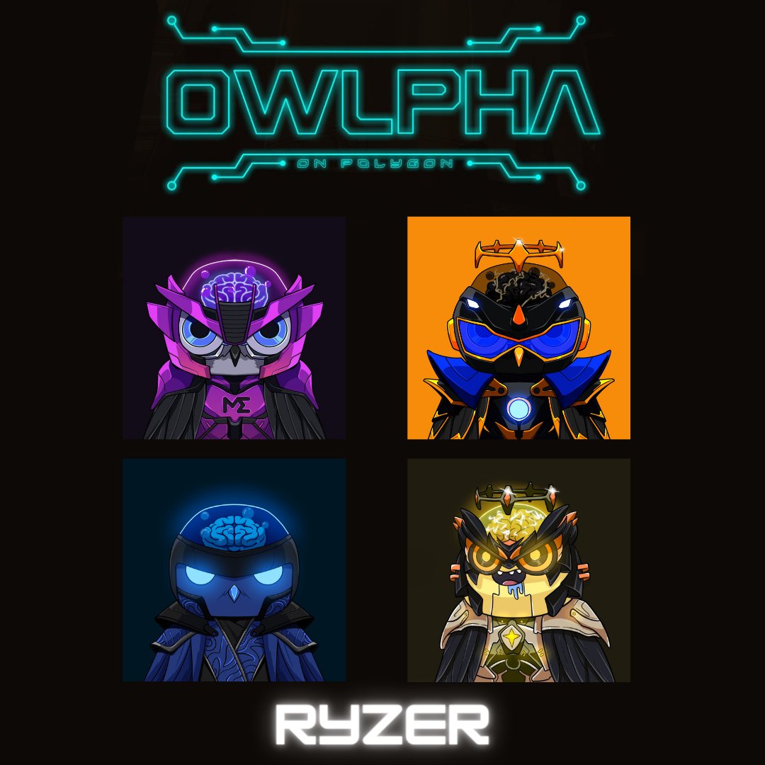 cryptollyy's tweet photo. 🛸OwlphaNFT X Ryzer✨

🎁$200 Prize

✅Follow @OwlphaNFT 
✅RT &amp; Like Tweet

Ends in 48 Hours⏳

#WLGiveaway #NFTCommunity #NFTGiveaway https://t.co/RCsDhNgc9z