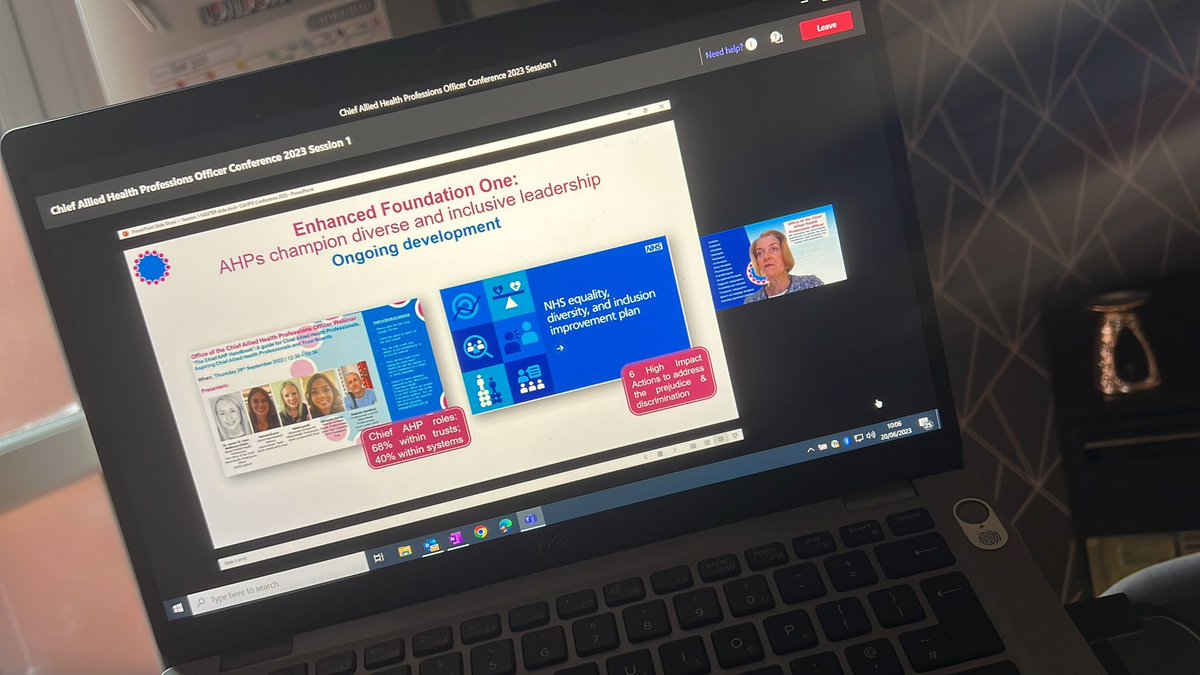 A great introduction to the #CAHPO23 virtual conference 👍🏽 #AHPdeliver @SuzanneRastrick @LPTnhs