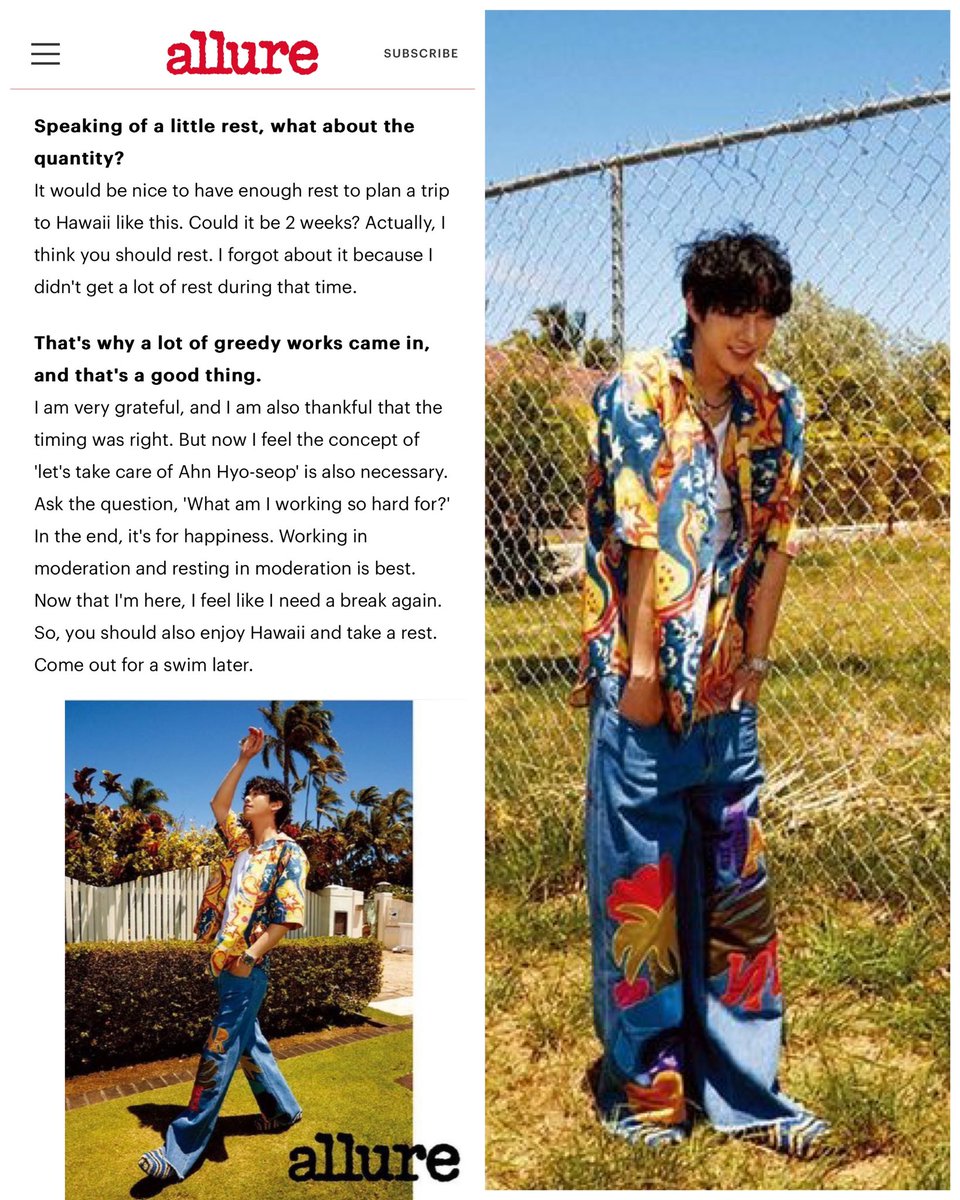 PloyVoranan's tweet photo. 230620 WISH YOU WERE HERE / ์ํจ์ญ #AhnHyoseop interview with @allurekorea Jul23 issue
#๋ง๋ฅด๋ #Allure #Marni #AlohaEverywhere #์ํจ์ญ #PaulAhn #เธญเธฑเธเธฎเนเธขเธเธญเธ #ๅฎๅญ็ฎ #ใขใณใใงใฝใ #์ฌ๋ด๋ง #๊ฐํ๋ฌด #๋์์๊ฐ์์ผ๋ก #ATimeCalledYou #๋ญ๋ง๋ฅํฐ๊น์ฌ๋ถ3 #DrRomantic3 #์์ฐ์ง #seowoojin https://t.co/wL3U4i64W5