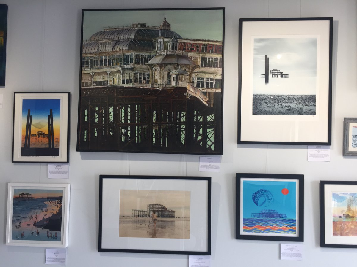 #Art #Exhibition closes on 3rd July so there are only two weekends left to see work from 15 selected artists featuring the iconic structure of the #westpierbrighton. Free entry. #WestPierCentre, Open Thursday – Monday 11am – 4.30pm. westpier.co.uk