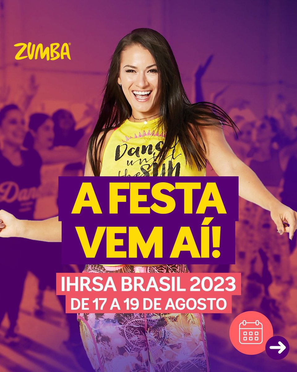 Conhece a IHRSA? Estaremos lá com dias lotados de aulas e brindes ! #zumba #ihrsabrasil <a href="/zumba/">Zumba</a>