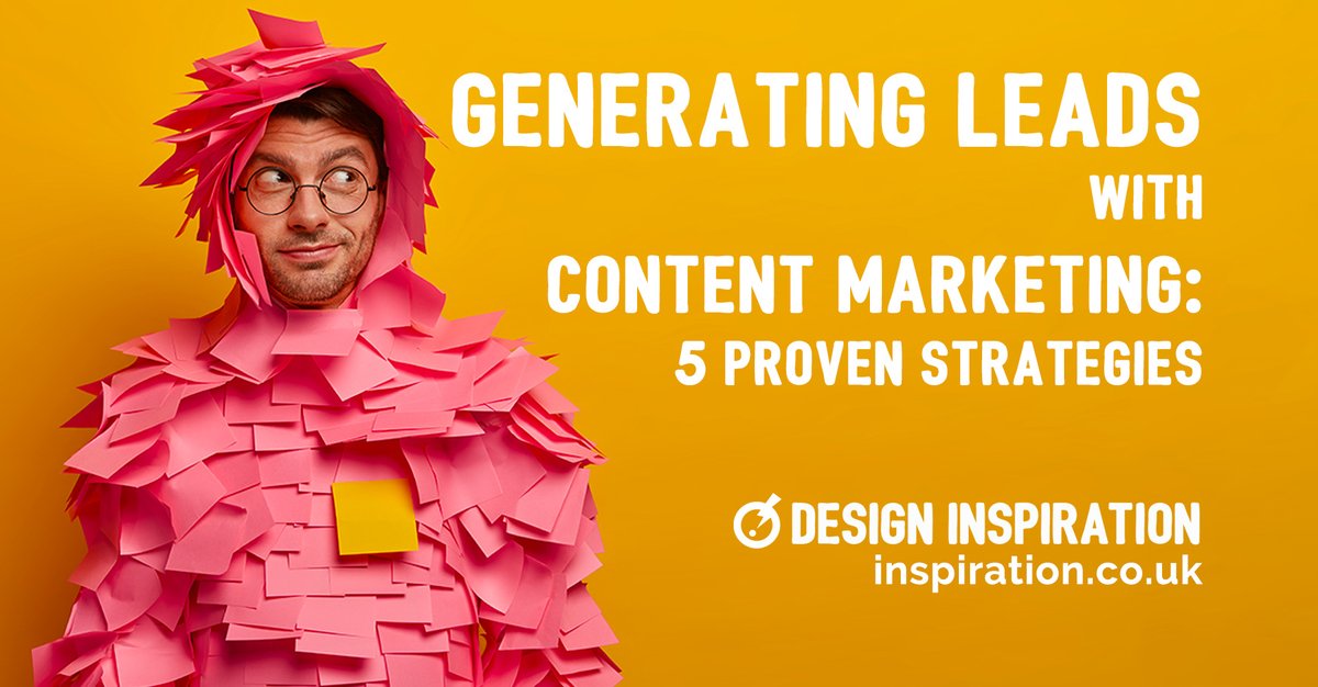 How do small businesses generate new leads with Content Marketing? Here are 5 proven strategies inspiration.co.uk/generating-lea… 

#smallbiz #contentmarketing