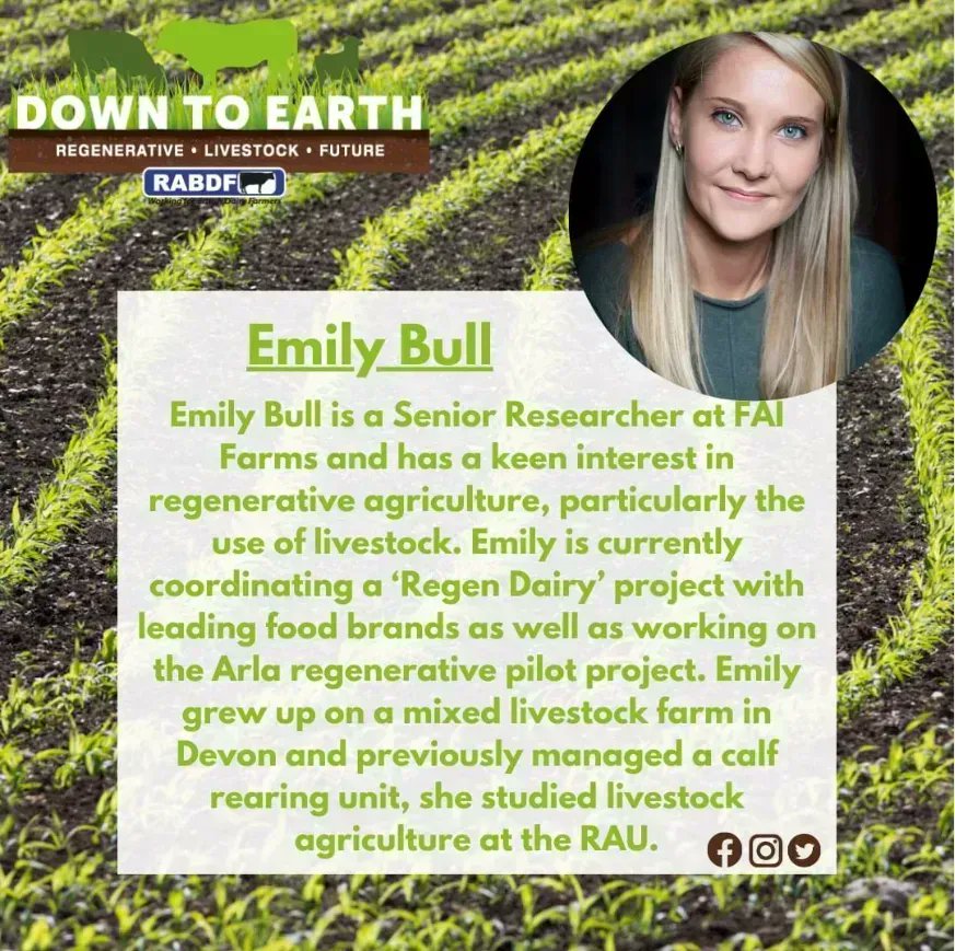 We are excited to announce that Senior Researcher, Emily Bull, will be speaking at Down to Earth (South) 2023 on the 21st of June, sharing her expertise on how to get started with #regenerativefarming!

Find out more: buff.ly/3wtfoud 

@downtoearthuk_ #downtoearth
