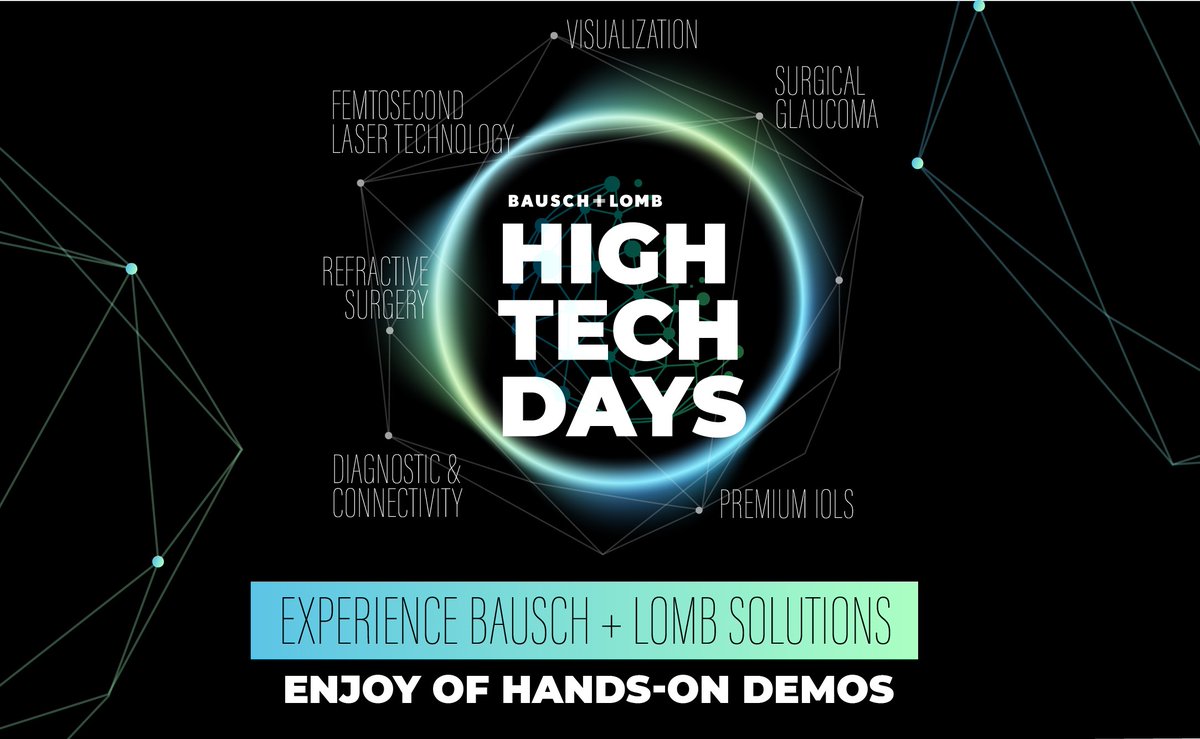 🔬 Innovation in action!
 
At Bausch + Lomb's High Tech Days, test our revolutionary ophthalmic products and witness firsthand how they're shaping the future of eye care. If you are coming, don't miss the opportunity to test them!
 
#ophthalmology #surgery #eye #innovation #tech