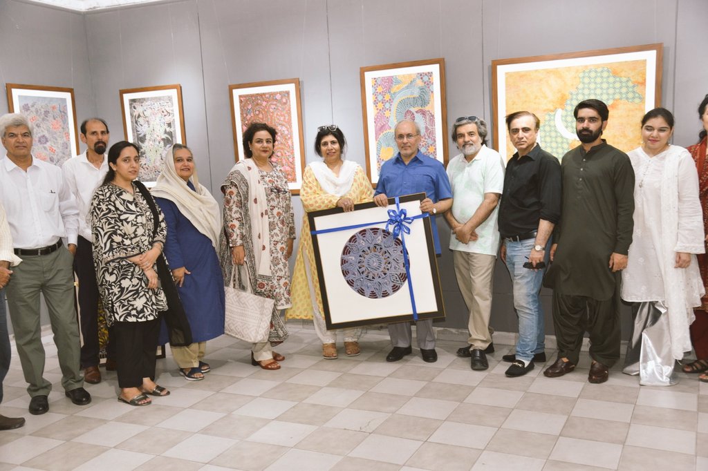 Vice-Chancellor University of the Punjab Prof. <a href="/Drkhalidmahmood/">Dr. Khalid Mahmood</a> inaugurated BFA Degree Show at Grand Hall, College of Art and Design, Old Campus.