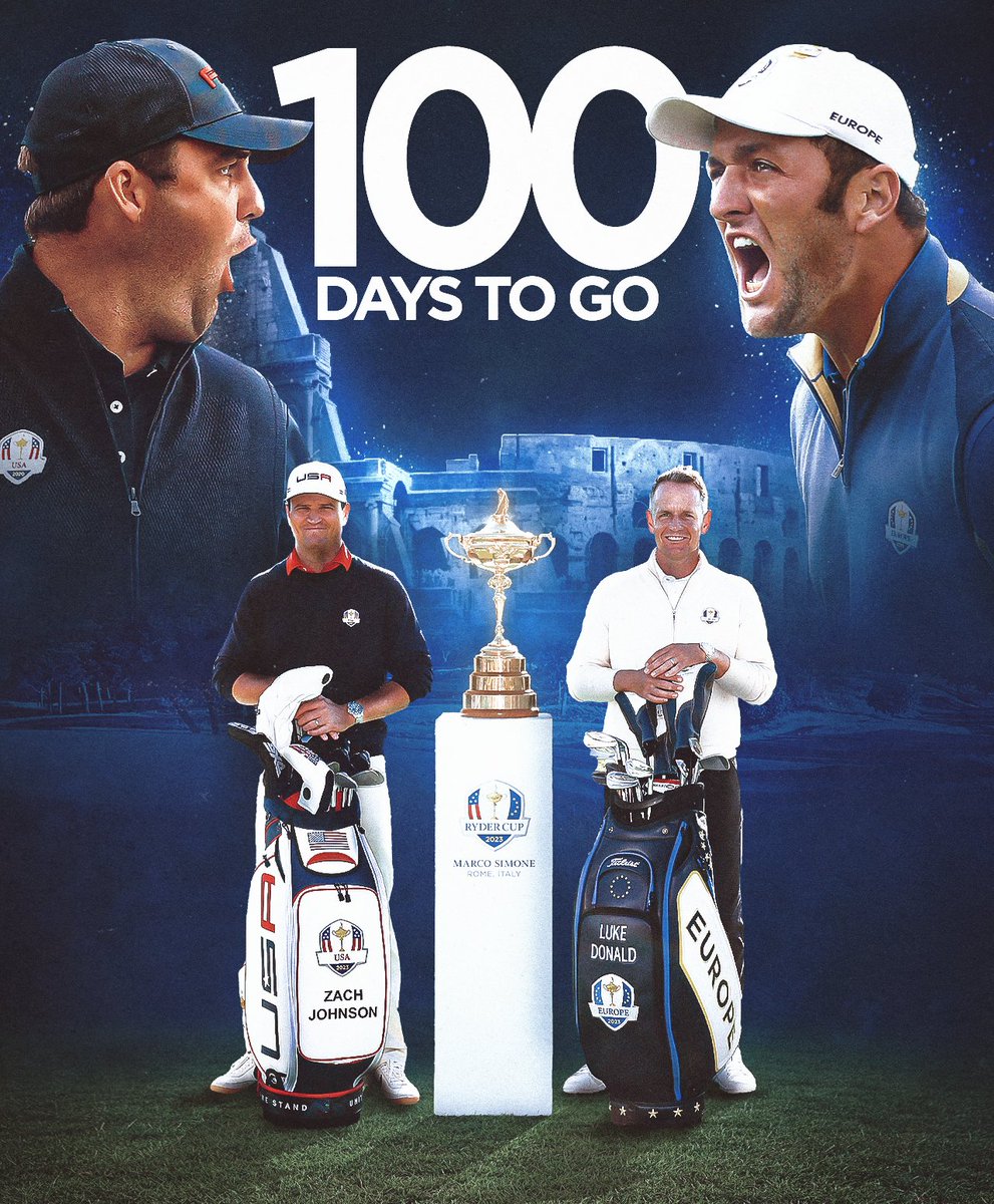 🚨 100 DAYS TO GO 🚨 

Who's excited for the 2023 Ryder Cup?