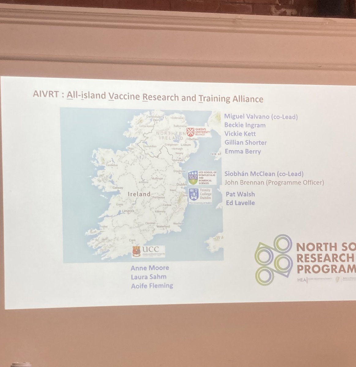 mcclean_siobhan's tweet image. All set for our second meeting of the All-island Vaccine Research & Training Alliance @aivrt_hub in @QUBelfast @hea_irl funded by the #NorthSouthResearchProgramme. Looking forward to hearing how everyone is progressing their projects