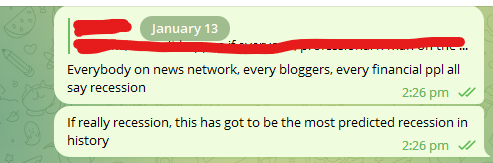 Smol_Shrimps's tweet photo. We are 6 months through and S&amp;P is up 15%. I'm slowly seeing some of the people turning around. Imagine if the market pump another 15% and everyone change their mind, just right before the real crash 😂 only to be trolled by the market. https://t.co/J0H2GSYg7C