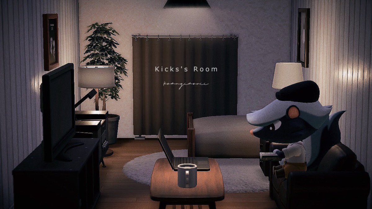komugimorii's tweet photo. 間接照明で過ごす夜📖☕️

#あつ森 #あつまれどうぶつの森
#あつ森写真部 #acnh #AnimalCrossing #ハピパラ #AnimalCrossingNewHorizions https://t.co/Zl77RfPXO1